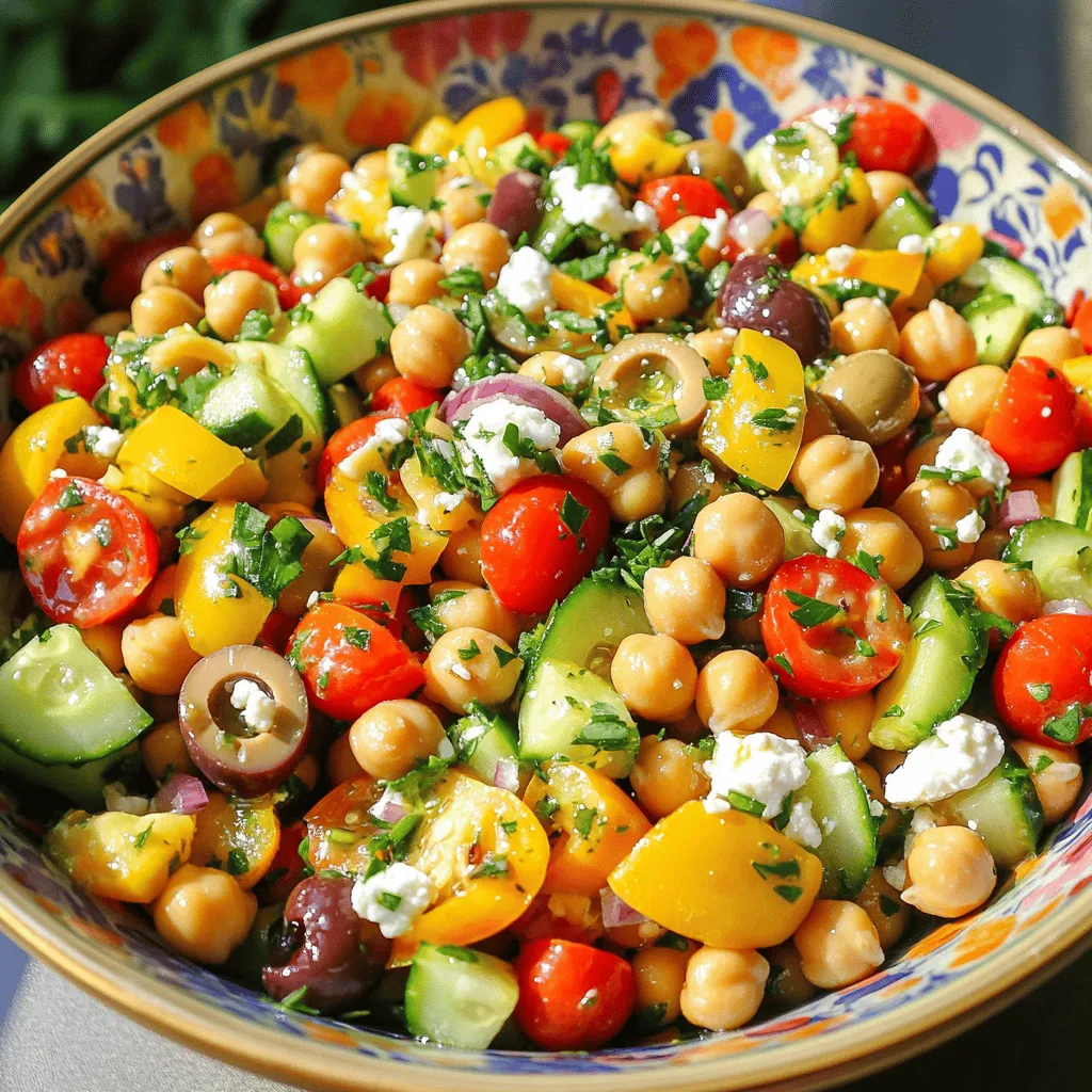 Mediterranean Chickpea Salad Fresh and Flavorful Dish