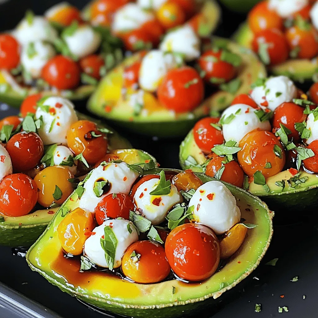 Caprese Stuffed Avocados Flavorful and Fresh Dish