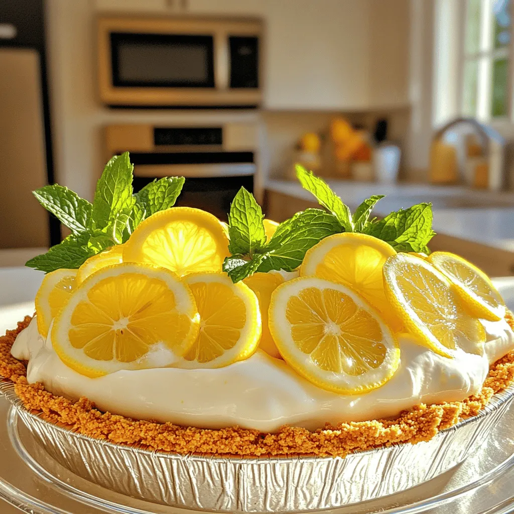 No-Bake Lemon Icebox Pie Refreshing and Easy Dessert