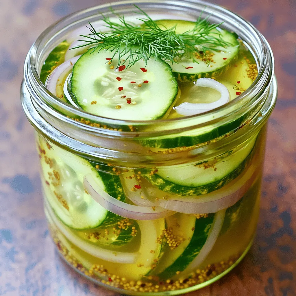Sweet and Tangy Refrigerator Pickles Easy Flavor Boost