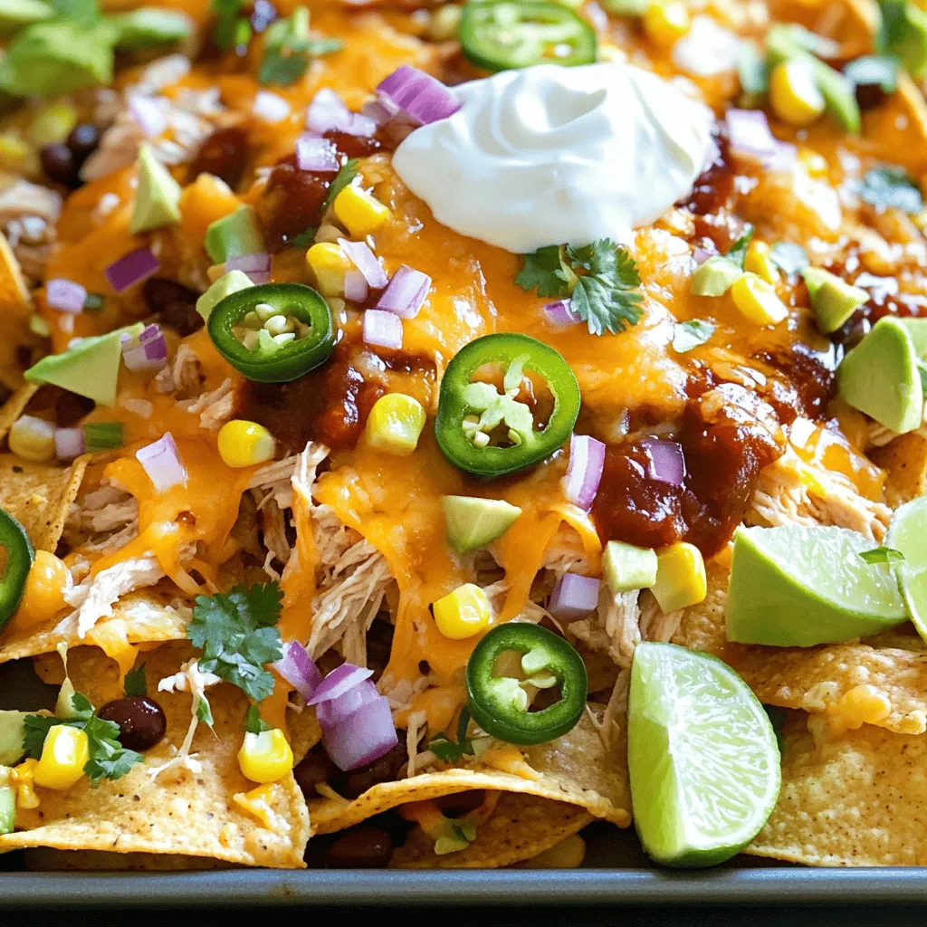 Sheet-Pan Smoky BBQ Chicken Nachos Tasty Delight