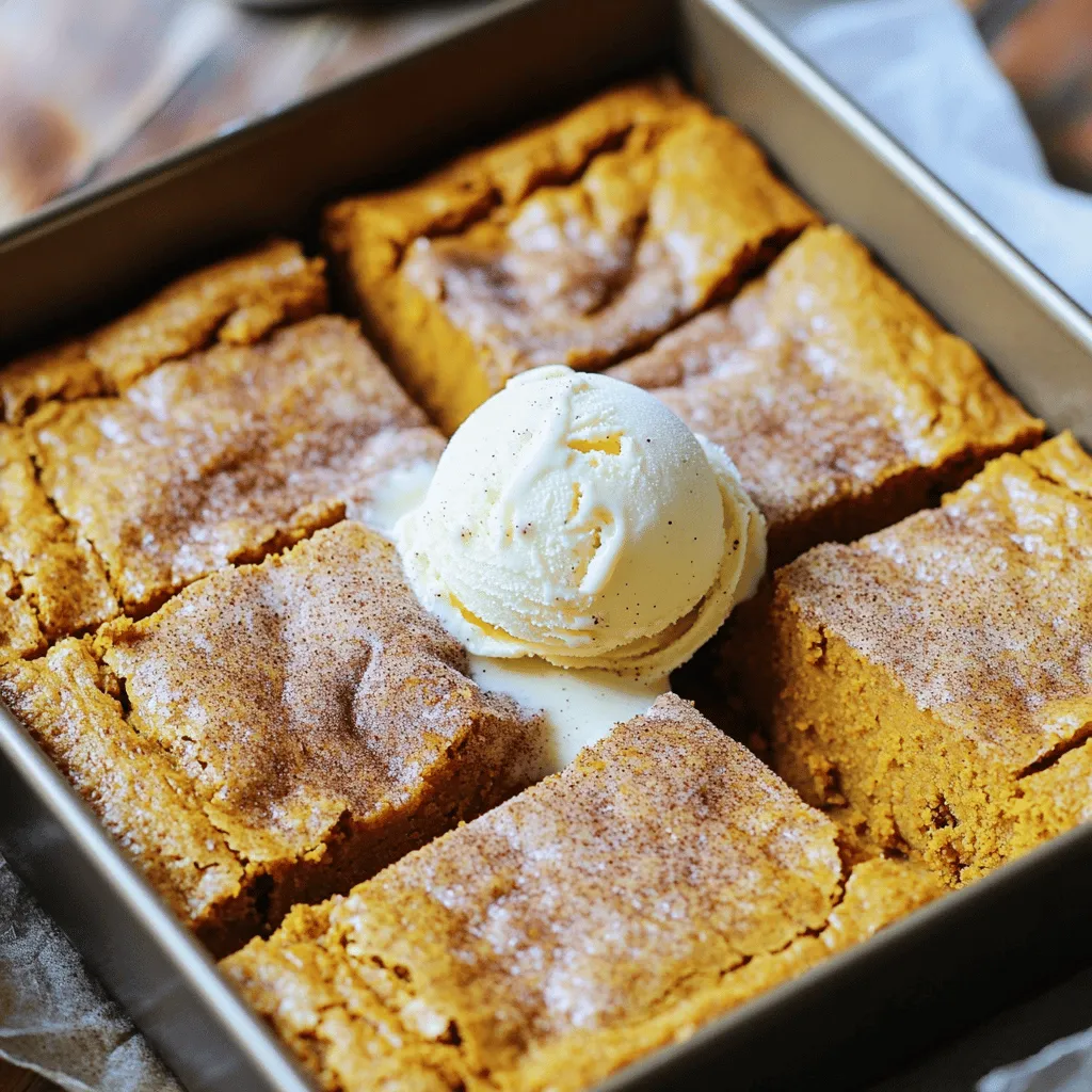 Pumpkin Snickerdoodle Blondies Tasty Fall Treats
