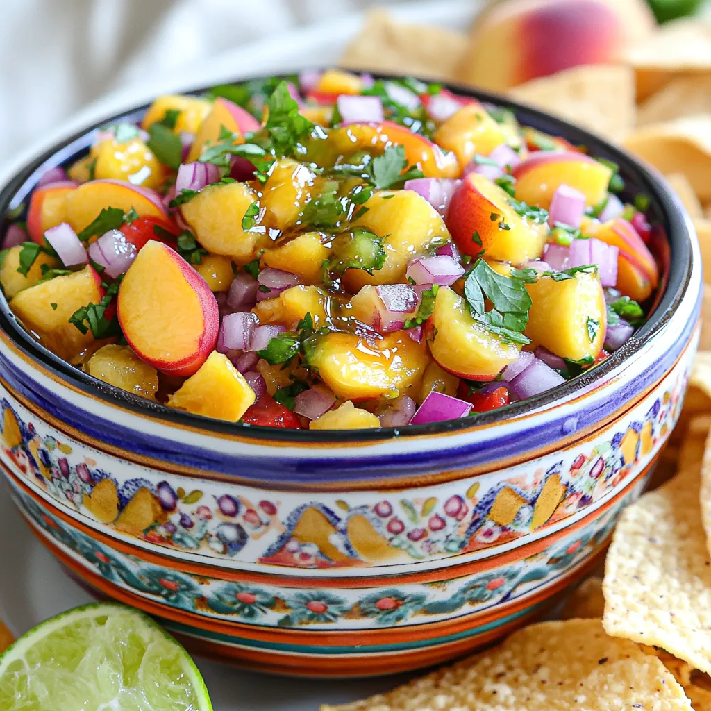 Fresh Peach Salsa Zesty and Flavorful Dip Idea