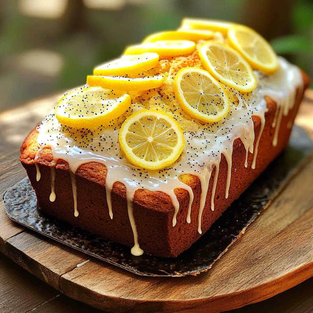 Lemon Poppy Seed Loaf Irresistible Moist Delight