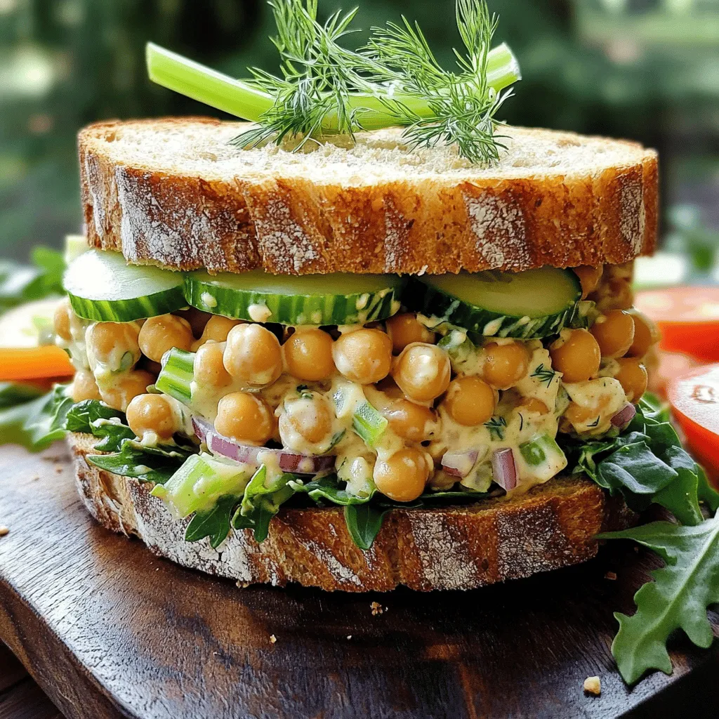 Vegan Chickpea Salad Sandwich Nutritious and Easy Meal