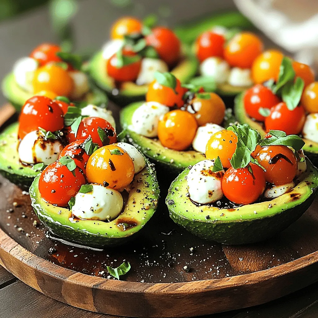 Caprese Stuffed Avocados Flavorful and Healthy Dish
