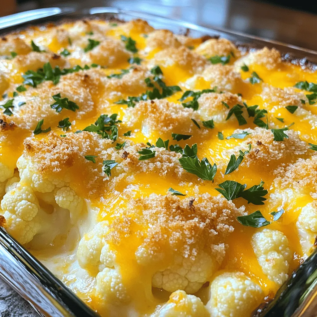 Cheesy Cauliflower Casserole Creamy Comfort Dish