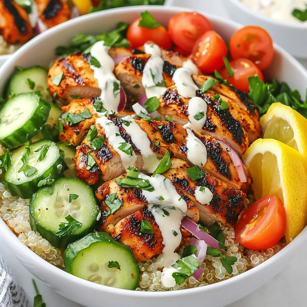 Chicken Shawarma Bowls Flavorful and Wholesome Meal