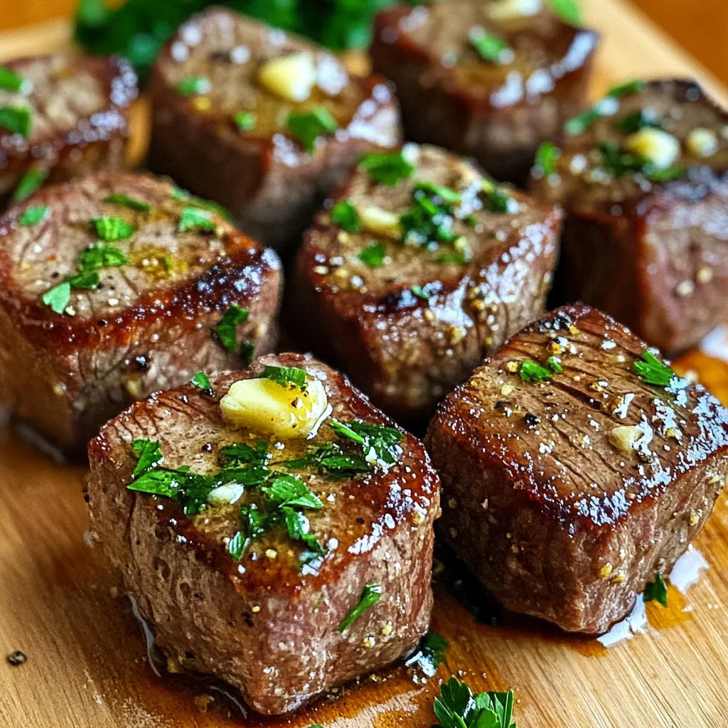 Air Fryer Garlic Butter Steak Bites Easy and Delicious