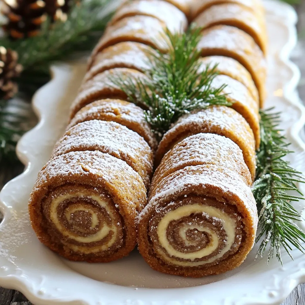 Gingerbread Yule Log Cookies Delightful Holiday Treat