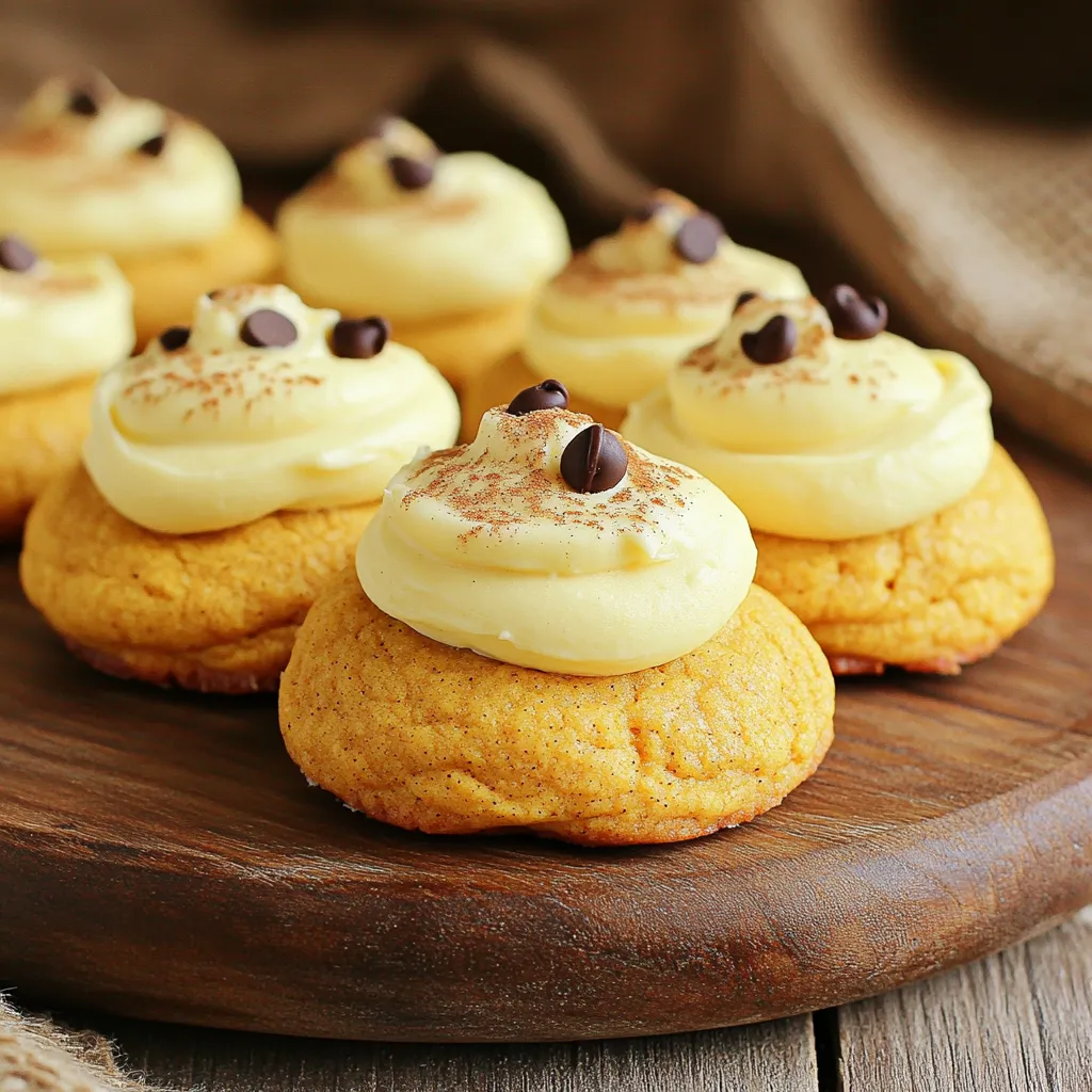 Pumpkin Cream Cheese Frosted Cookies Irresistible Delight