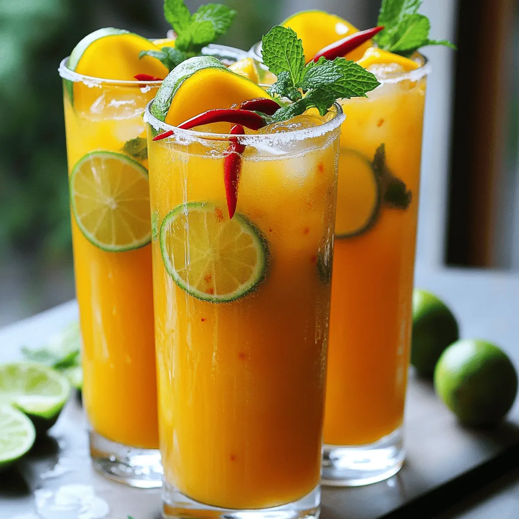 Mango Chili Limeade Refreshing Summer Beverage Recipe