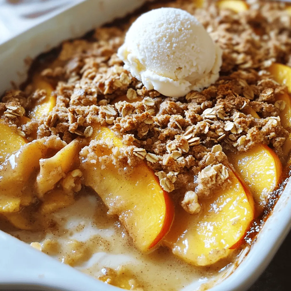 Easy Peach Crisp Simple and Tasty Dessert Delight