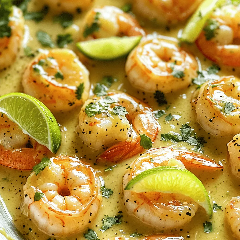 Coconut Lime Shrimp Flavorful Dish with Fresh Ingredients