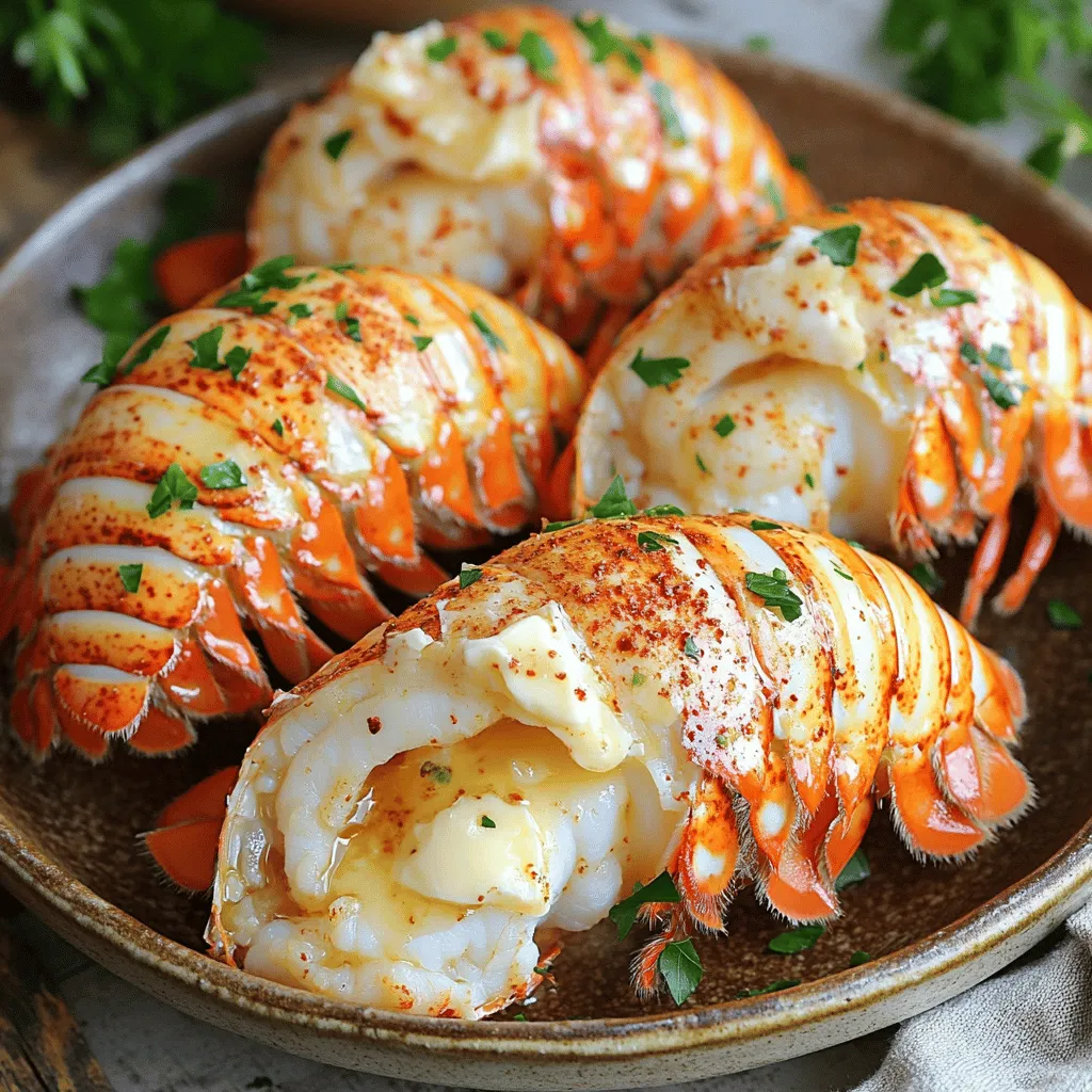Air Fryer Garlic Butter Lobster Tails Flavorful Delight