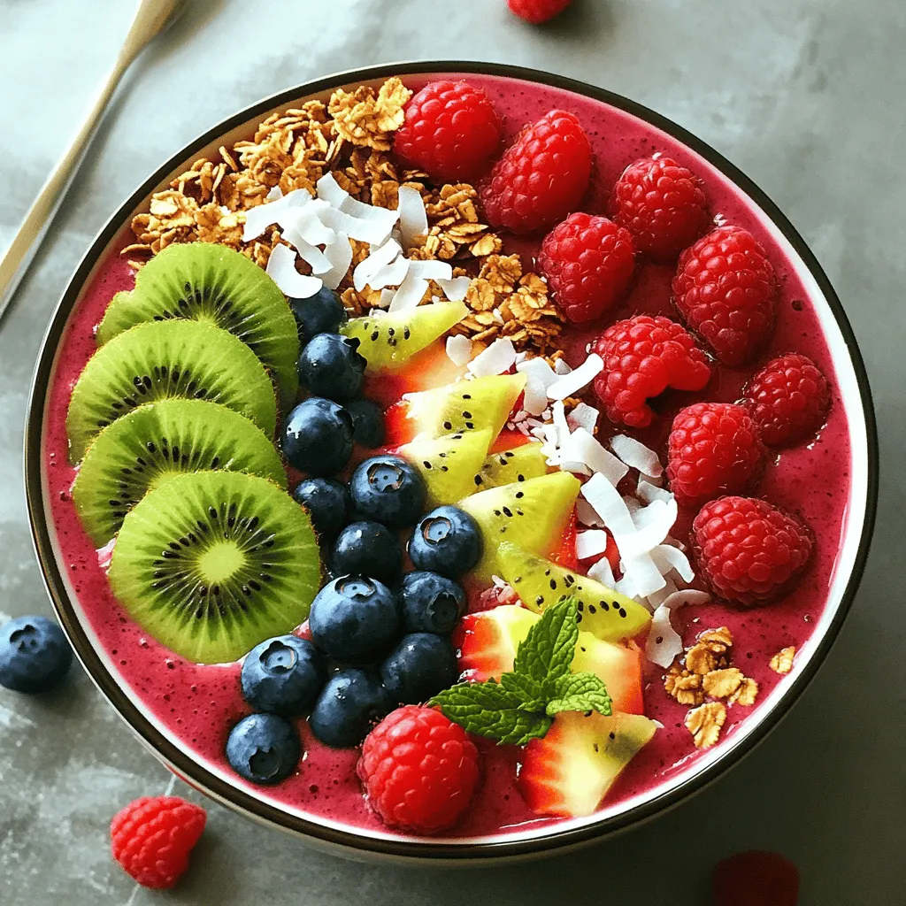 Berry Smoothie Bowl Refreshing Healthy Breakfast Idea