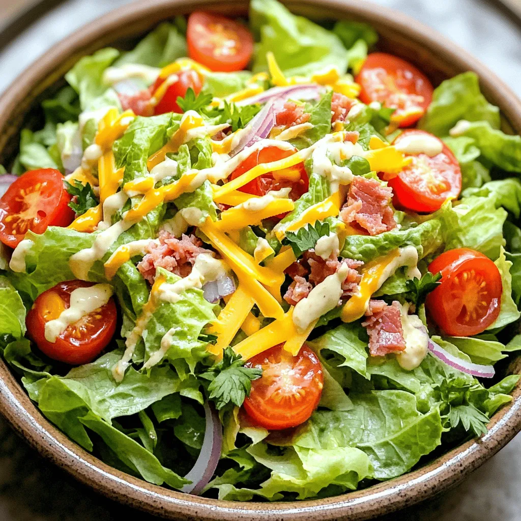 Classic BLT Salad Fresh and Flavorful Refreshment
