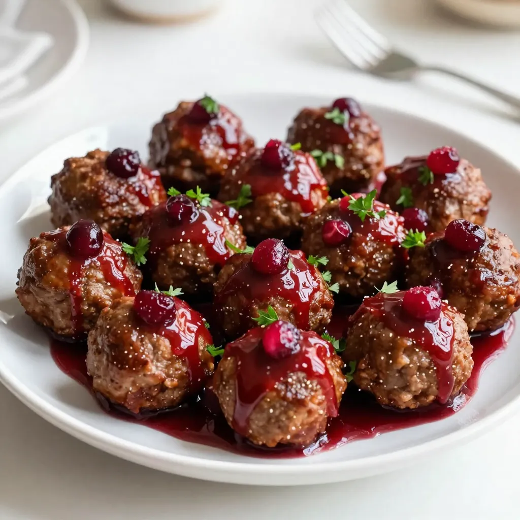 Christmas Cranberry Meatballs Flavorful Holiday Feast