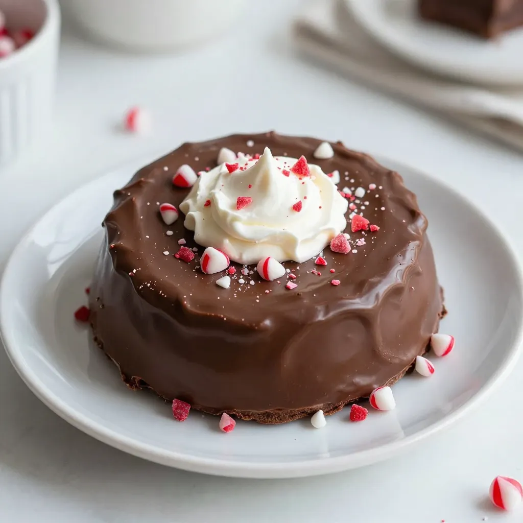 Peppermint Hot Chocolate Fudge Decadent Treat Recipe