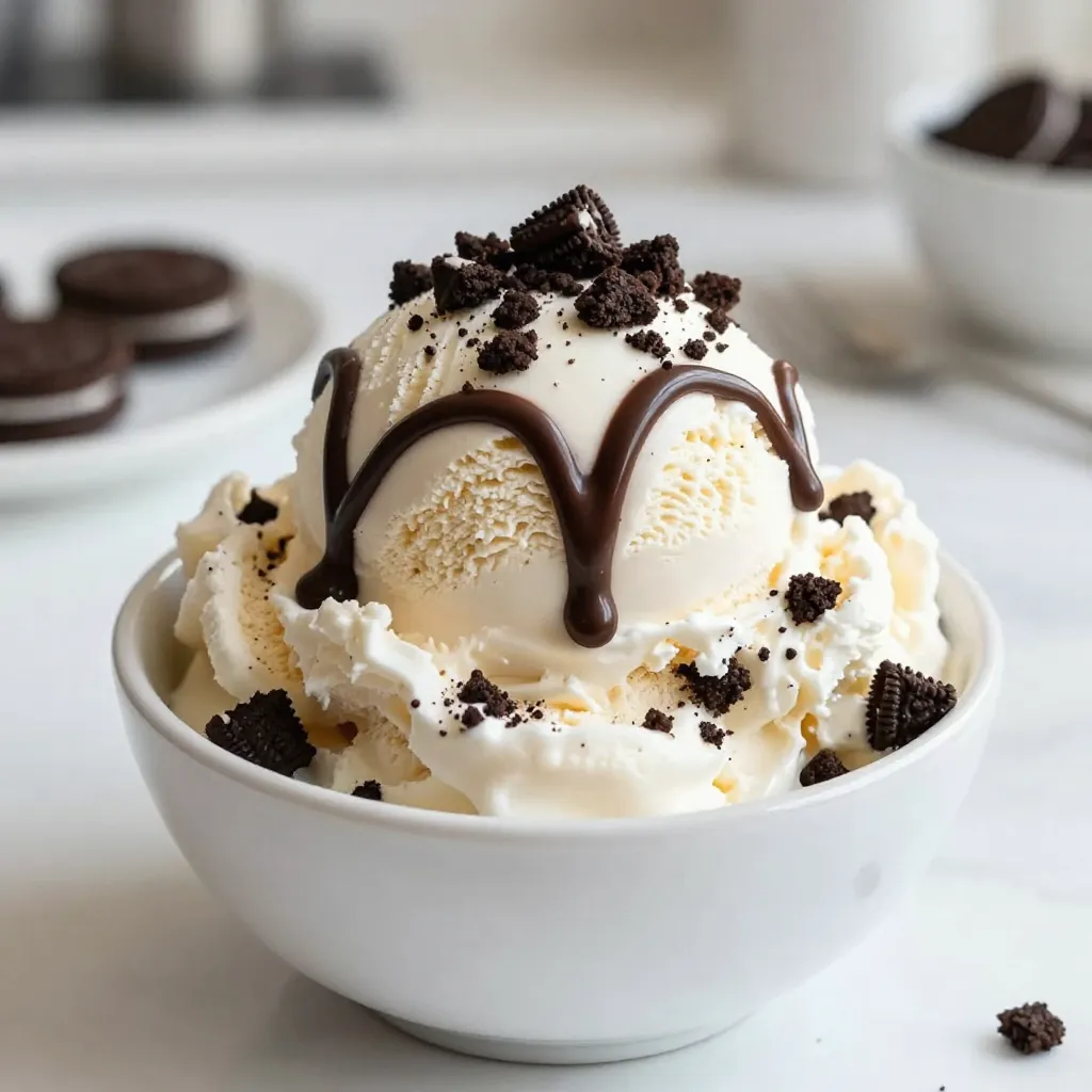 No-Churn Oreo Ice Cream Simple and Quick Treat