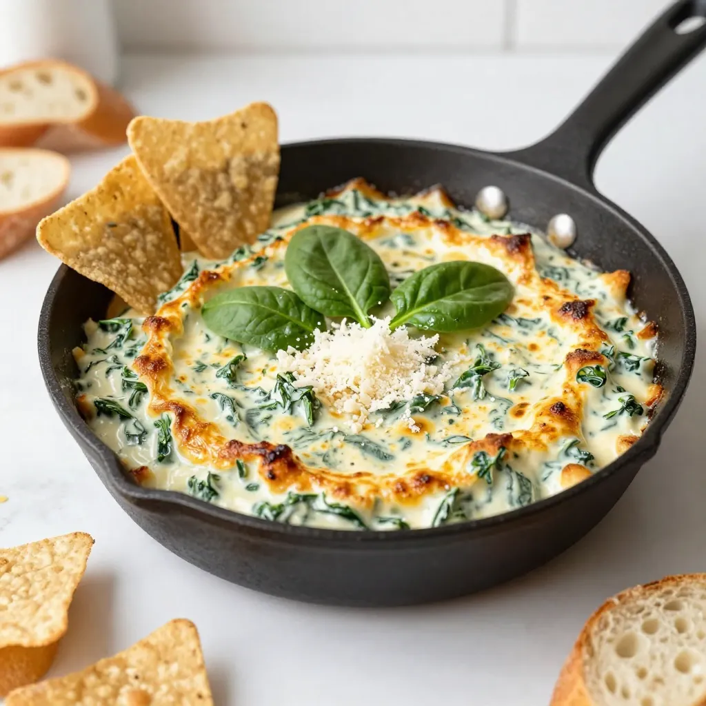 Cheesy Spinach Artichoke Dip Skillet Simple Delight