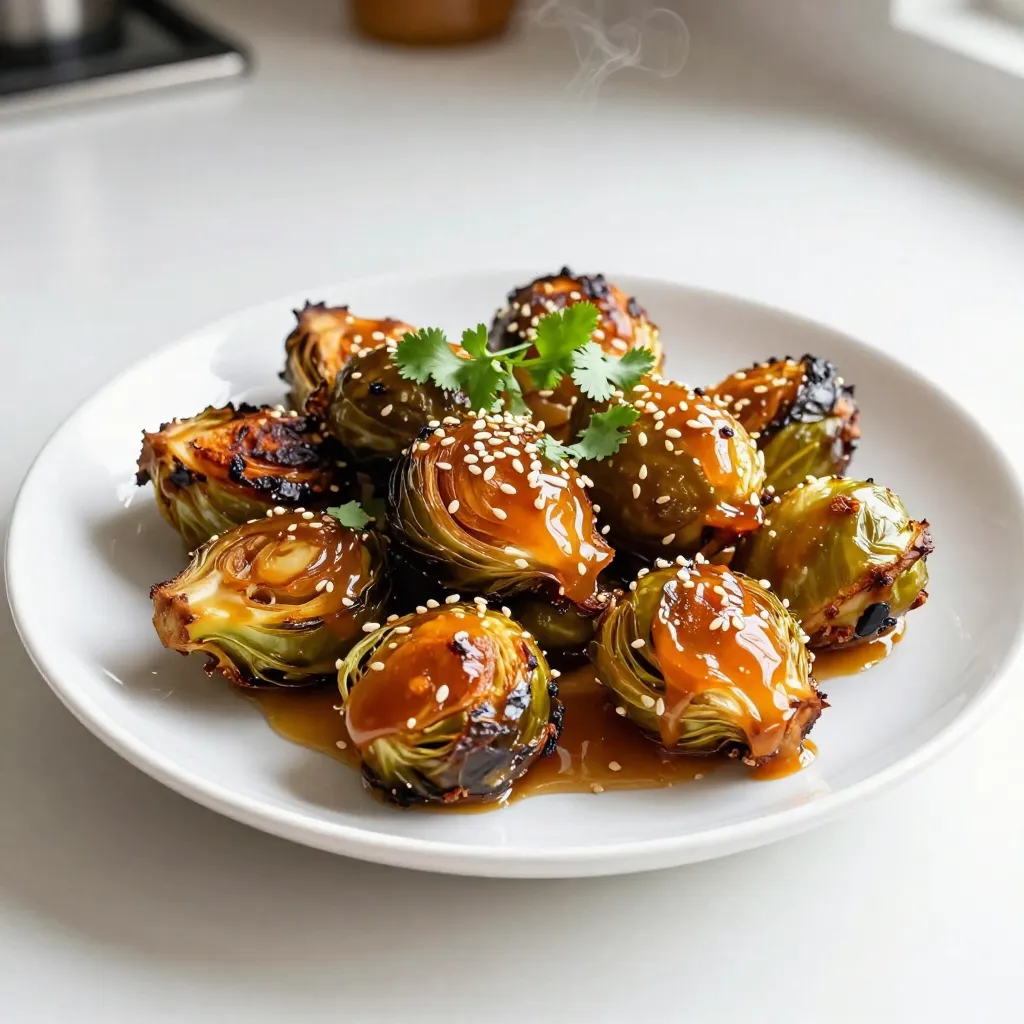 Honey Sriracha Brussels Sprouts Flavorful and Simple Dish