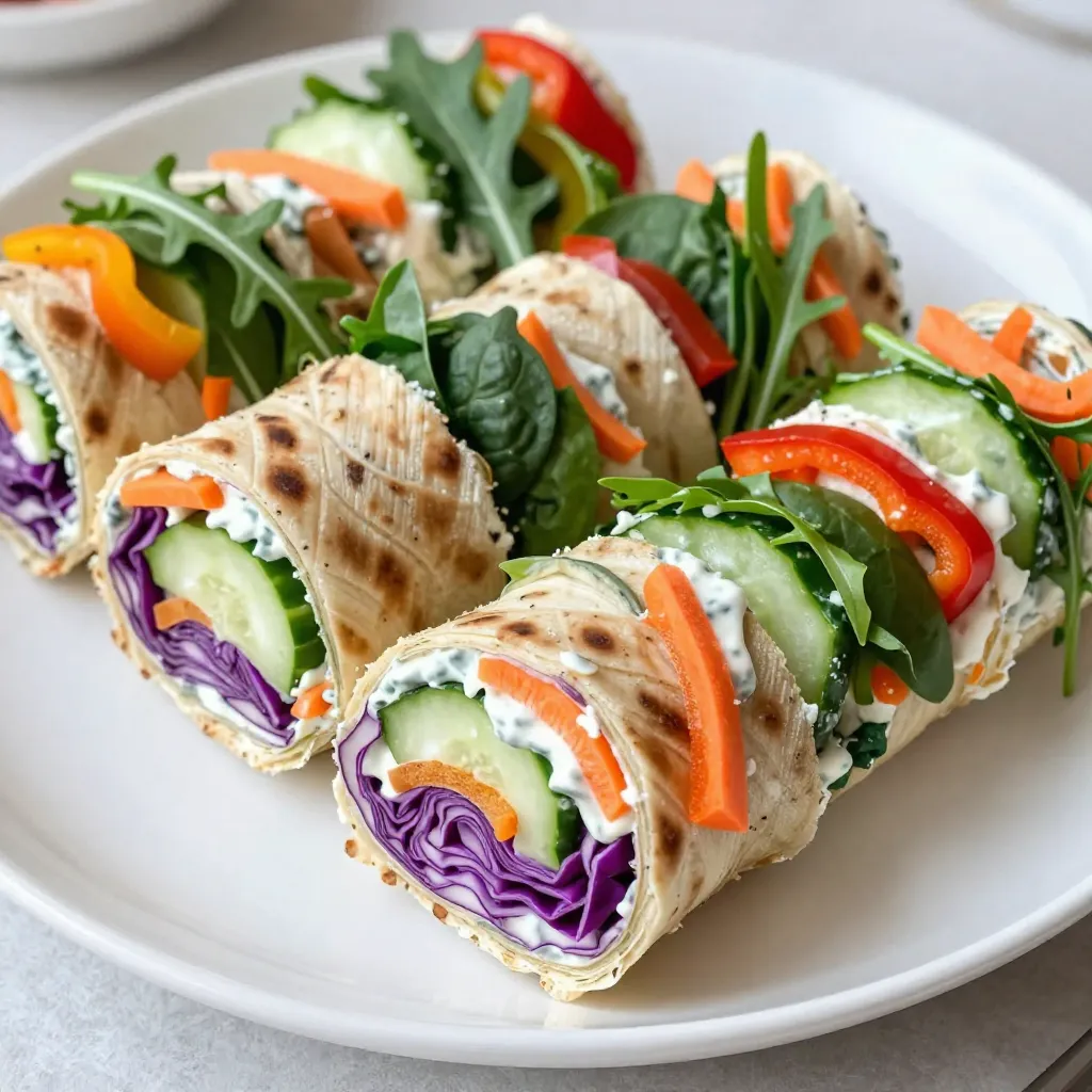 Rainbow Veggie Pinwheels Colorful and Healthy Snack