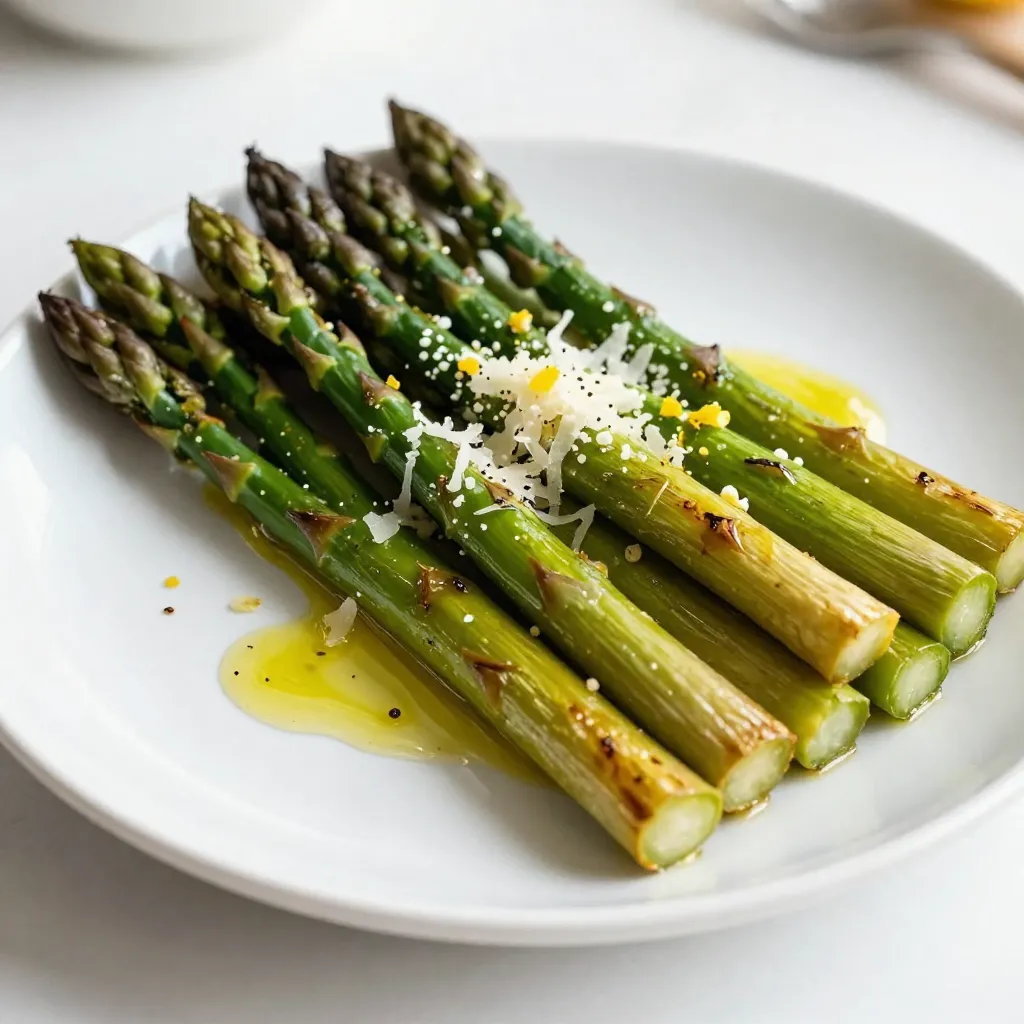 Lemon Garlic Roasted Asparagus Simple and Tasty Dish