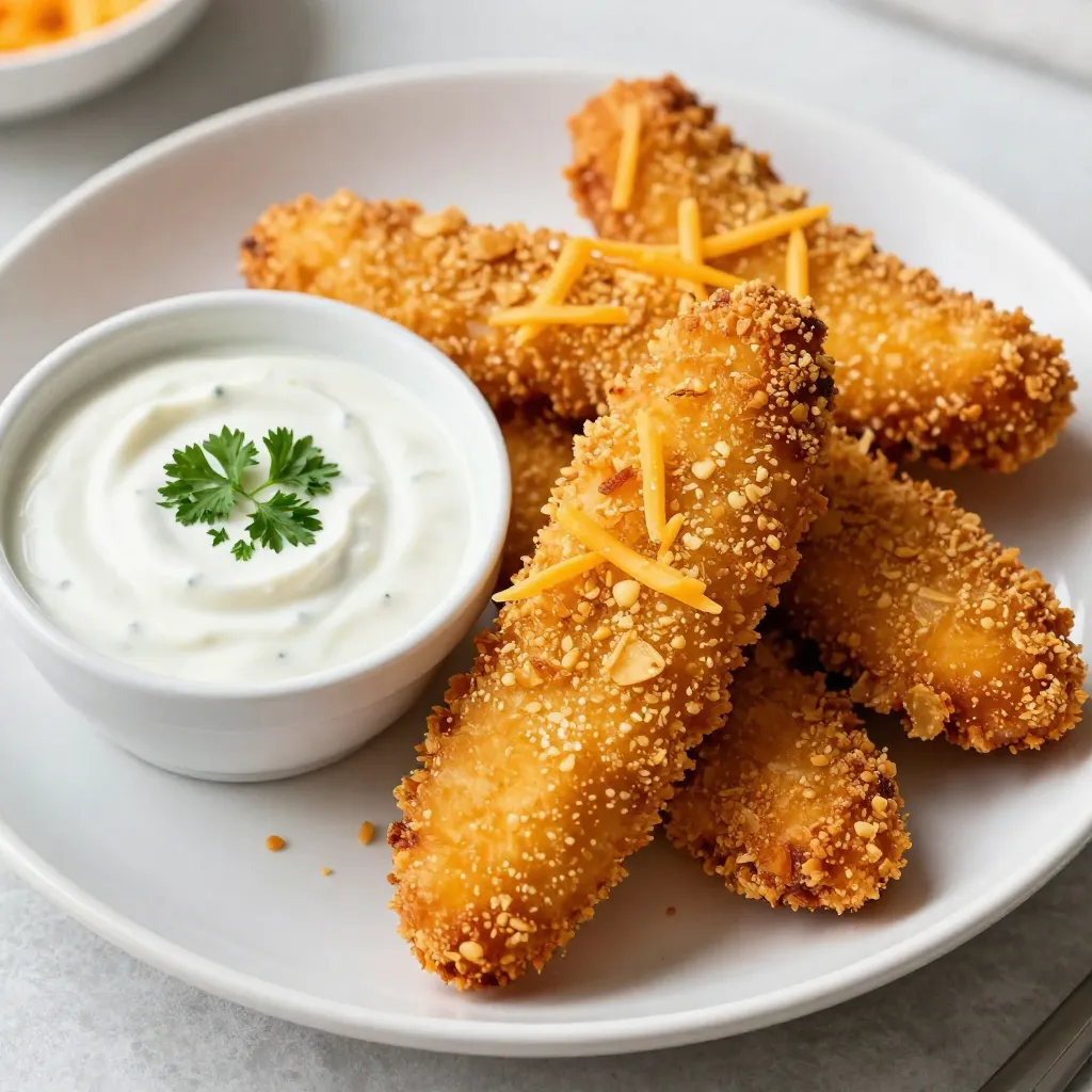 Cheddar Ranch Chicken Tenders Crunchy and Flavorful Meal