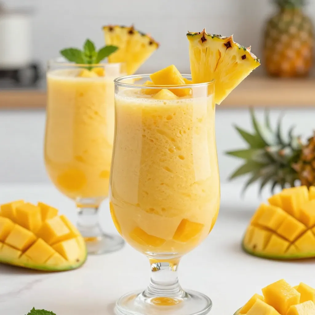 Mango Pineapple Smoothie Refreshing and Simple Recipe