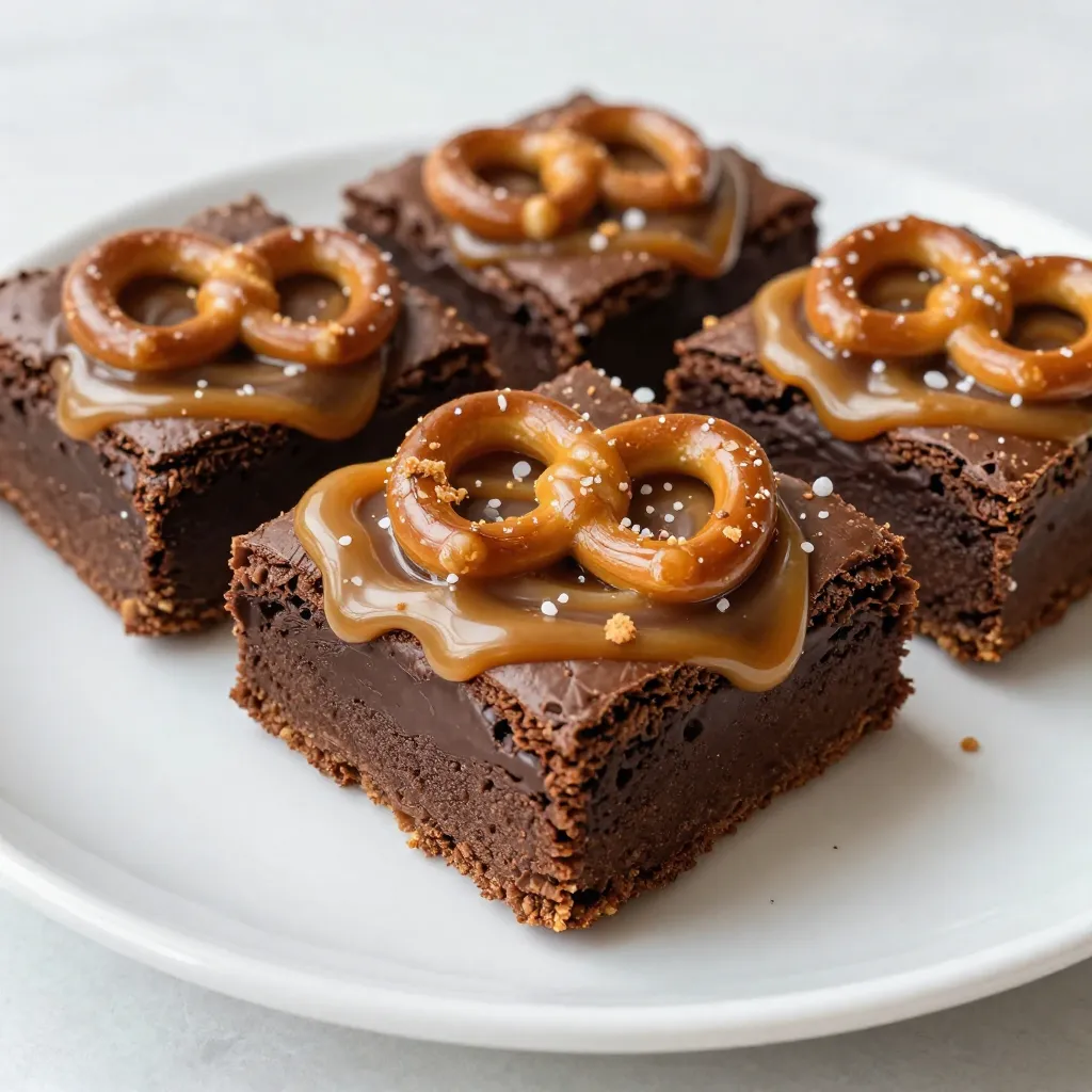 Salted Caramel Pretzel Brownies Irresistible Treat