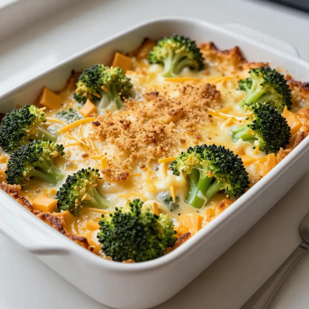 Cheesy Broccoli Cheddar Casserole Simple and Tasty Dish
