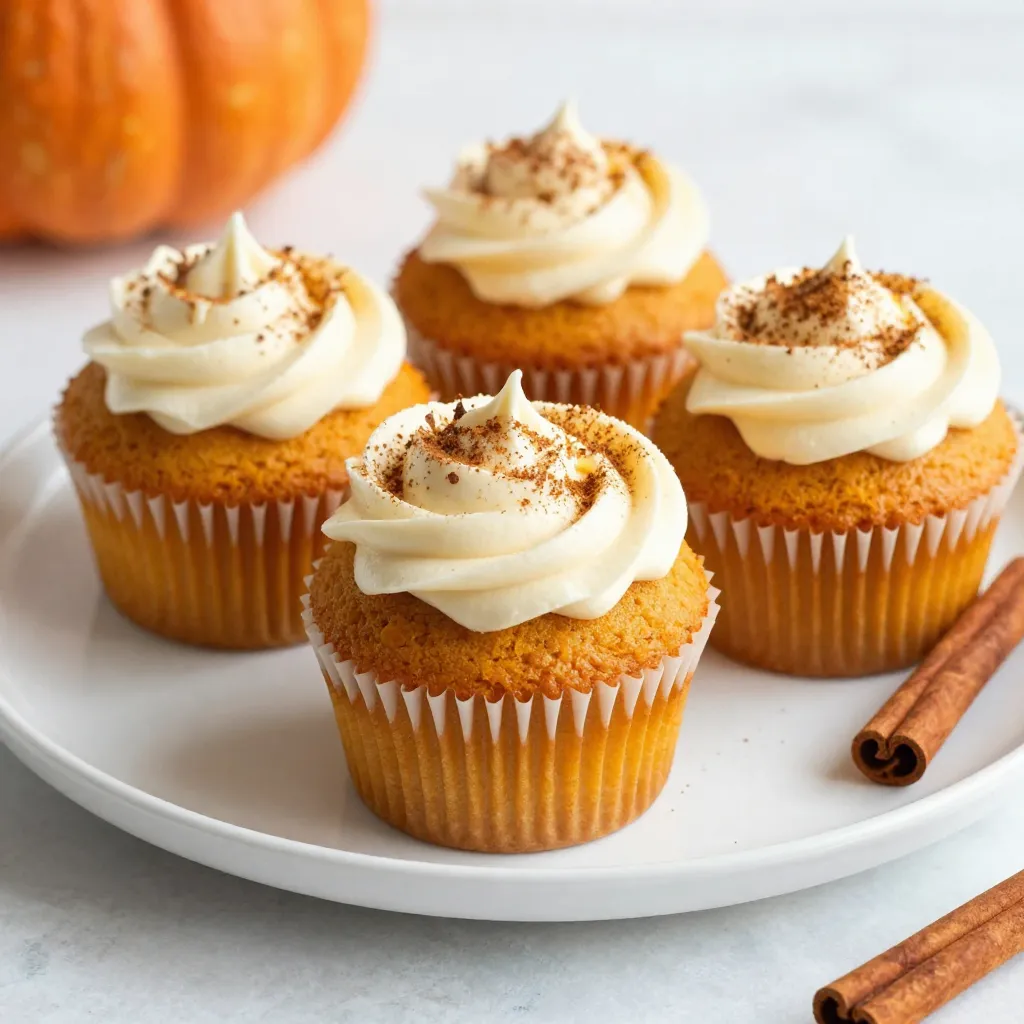 Pumpkin Spice Latte Cupcakes Perfect for Fall Treats