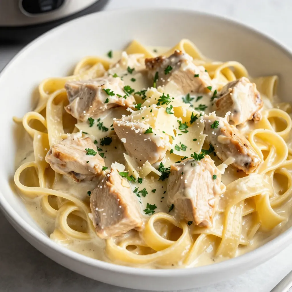 Instant Pot Chicken Alfredo Creamy Dinner Delight