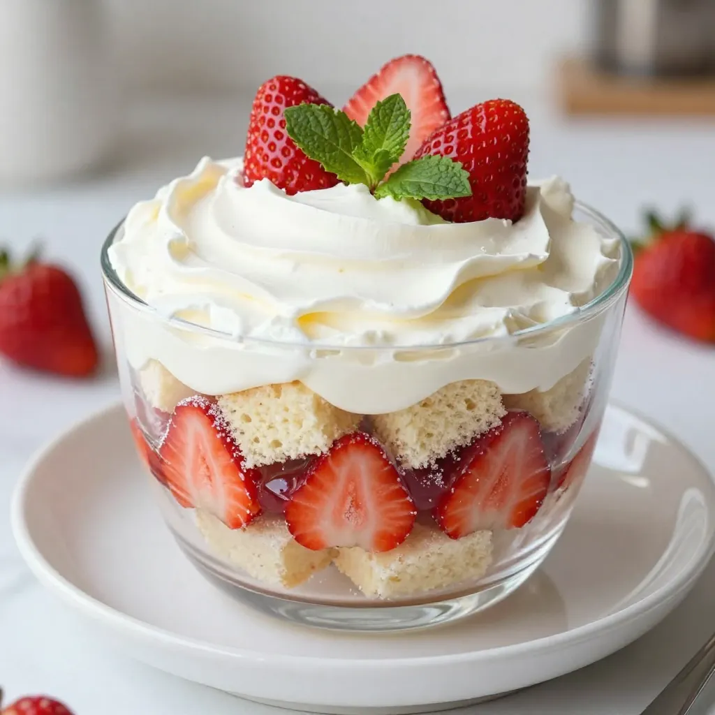 Strawberry Shortcake Trifle Delicious and Simple Recipe