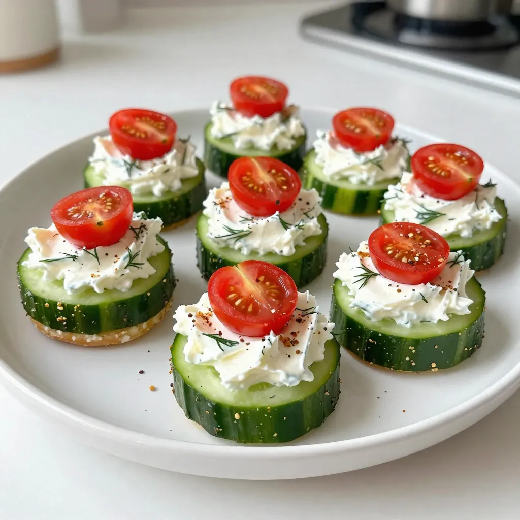 Everything Bagel Cucumber Bites Fresh and Crunchy Snack