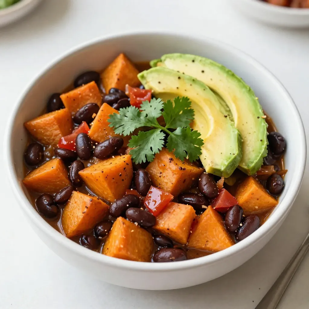 Vegan Sweet Potato Black Bean Chili Hearty Comfort Meal