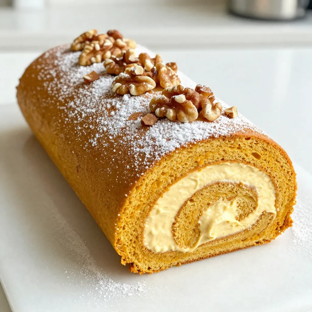 Pumpkin Spice Cream Cheese Roll Perfect Fall Dessert