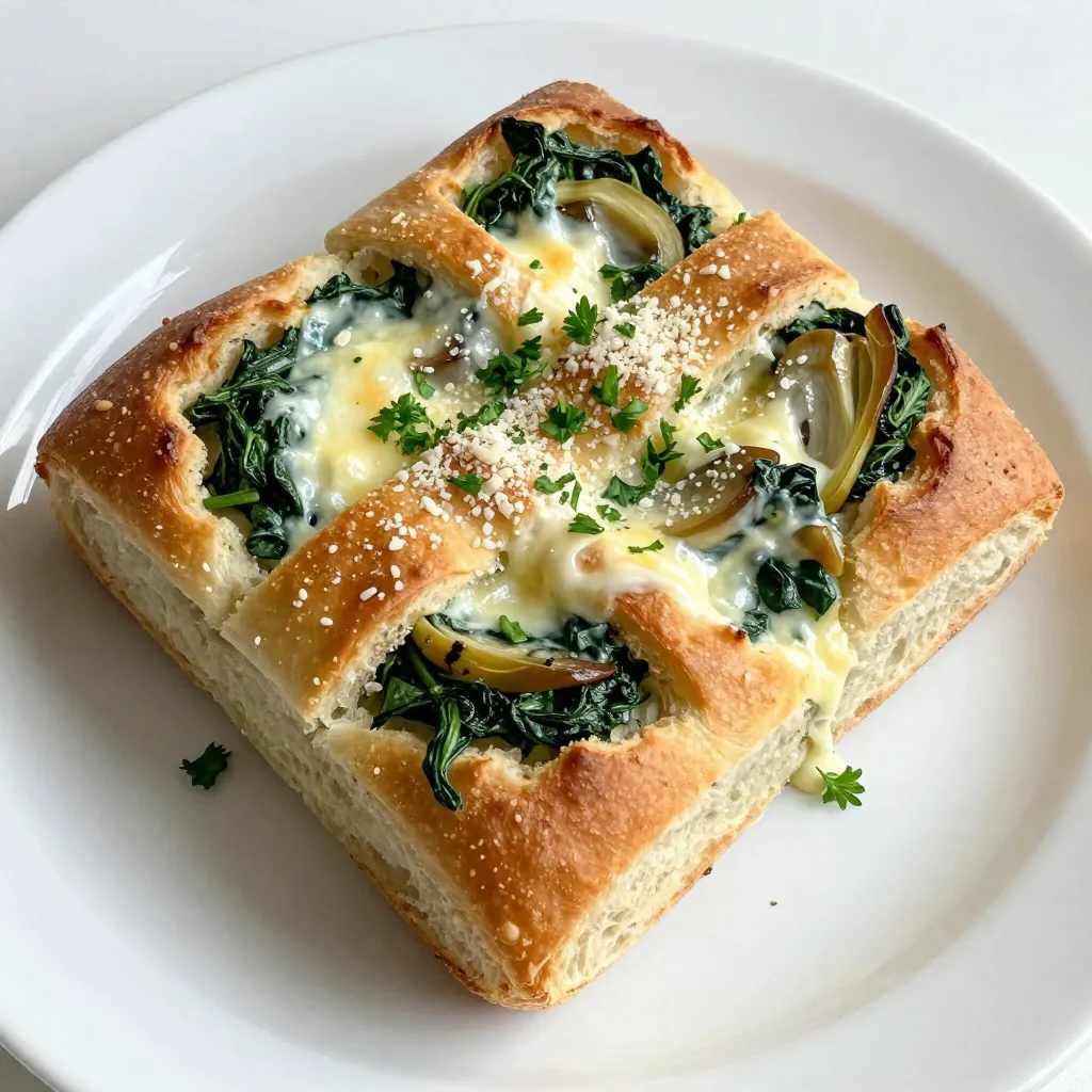Spinach Artichoke Pull-Apart Bread Savory Delight