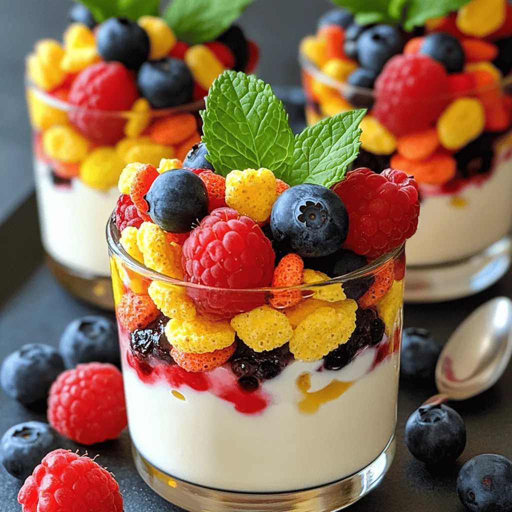 Fruity Pebbles Yogurt Parfait Simple and Tasty Treat