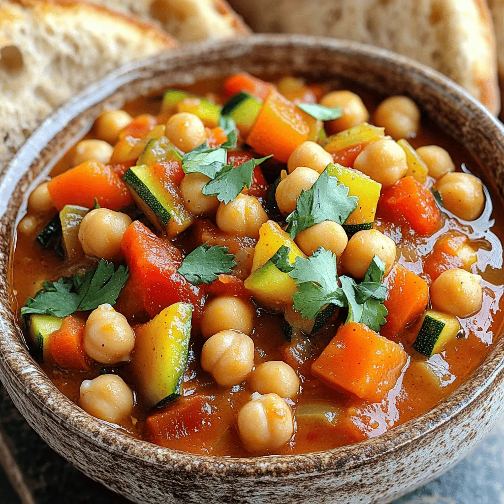Slow Cooker Moroccan Chickpea Stew Comfort Dish
