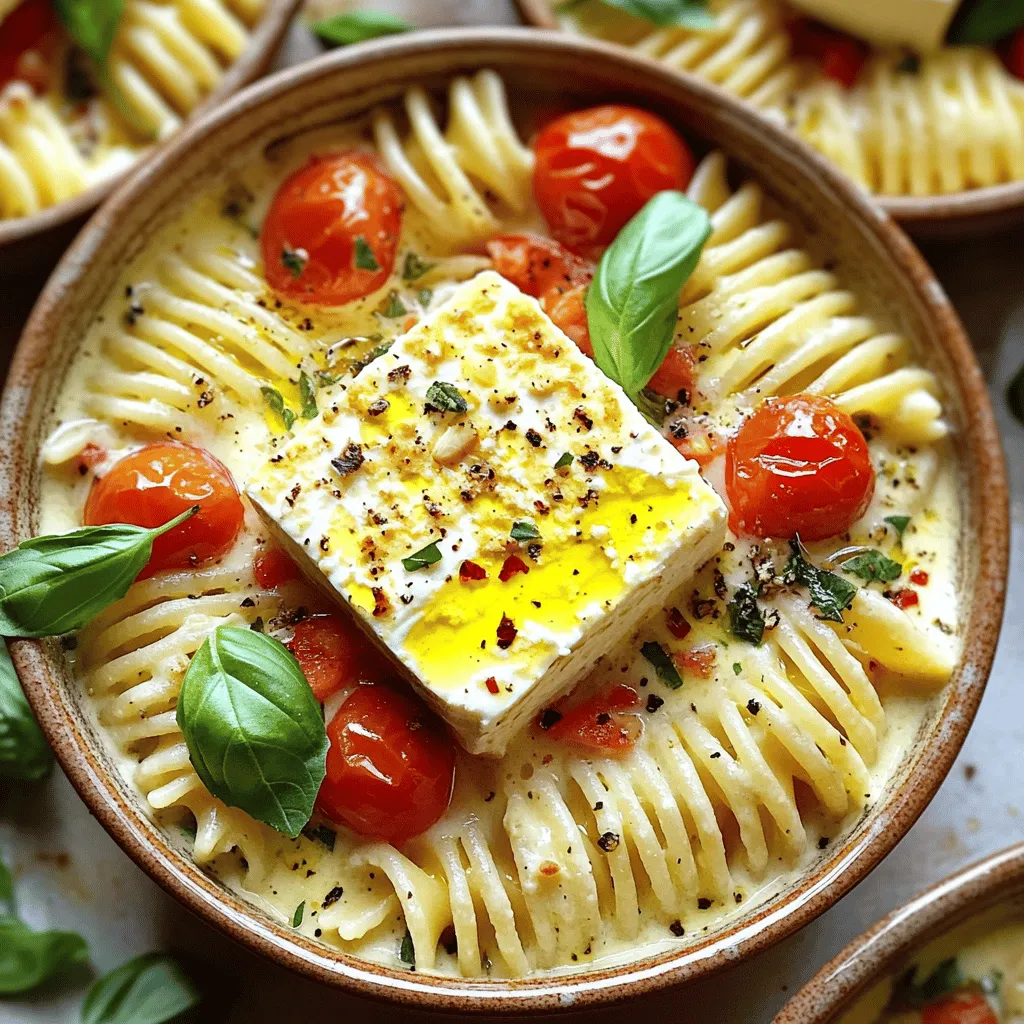 Baked Feta Pasta with Cherry Tomatoes Delight Recipe