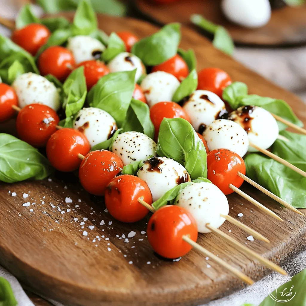 Easy Caprese Skewers Fresh and Flavorful Appetizer