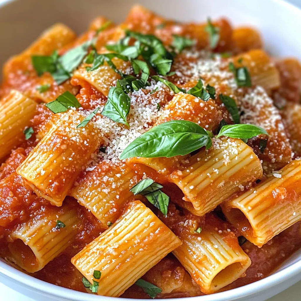 Weeknight Rigatoni Marinara Simple and Tasty Meal