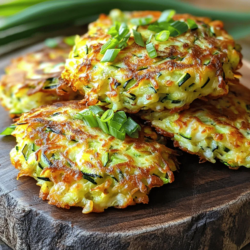 Savory Cheesy Zucchini Fritters Tasty and Crisp Snack