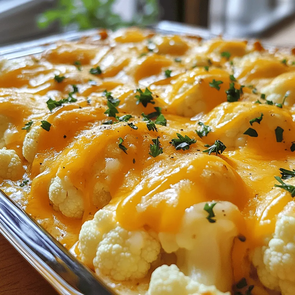 Cheesy Cauliflower Bake Deliciously Easy Comfort Dish