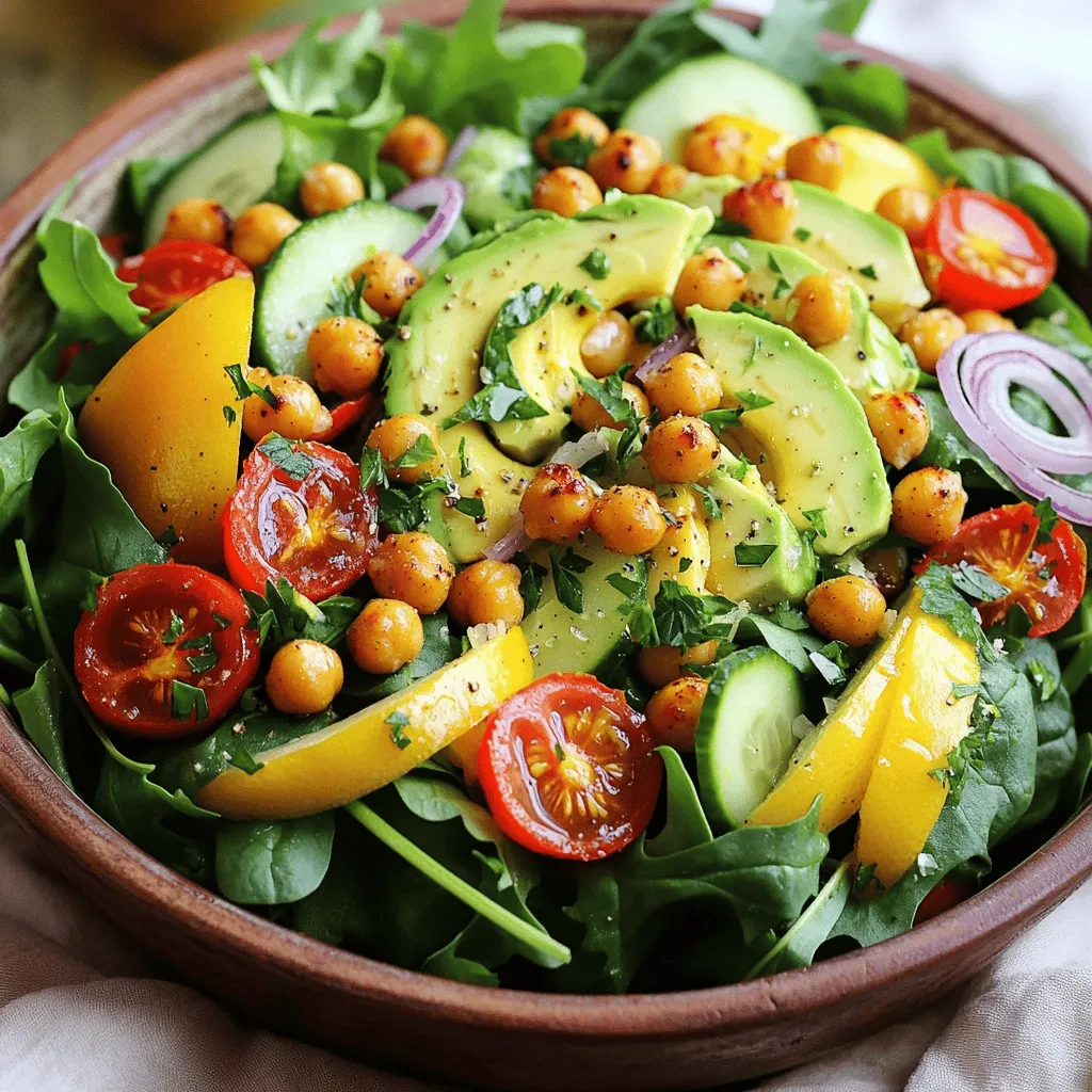 Crispy Chickpea Salad Flavorful and Healthy Dish