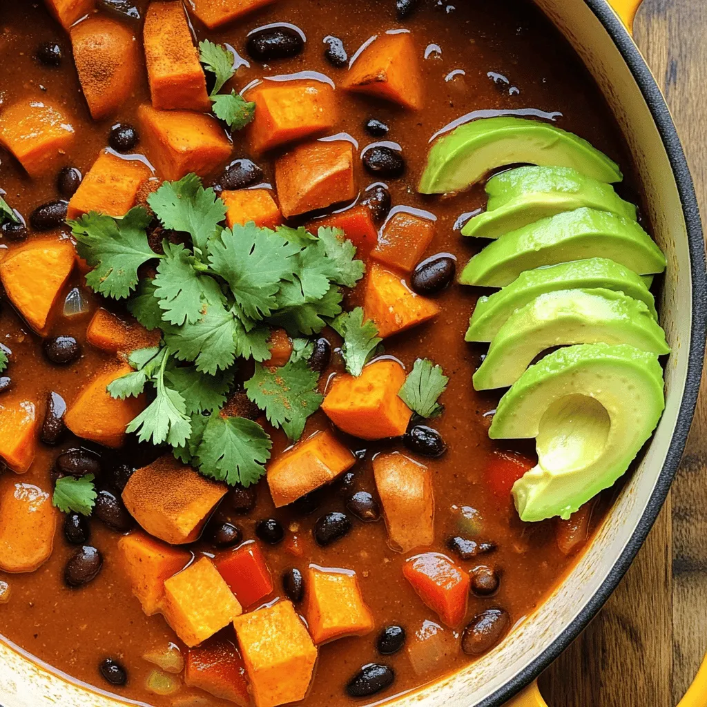 Sweet Potato and Black Bean Chili Hearty Vegan Delight
