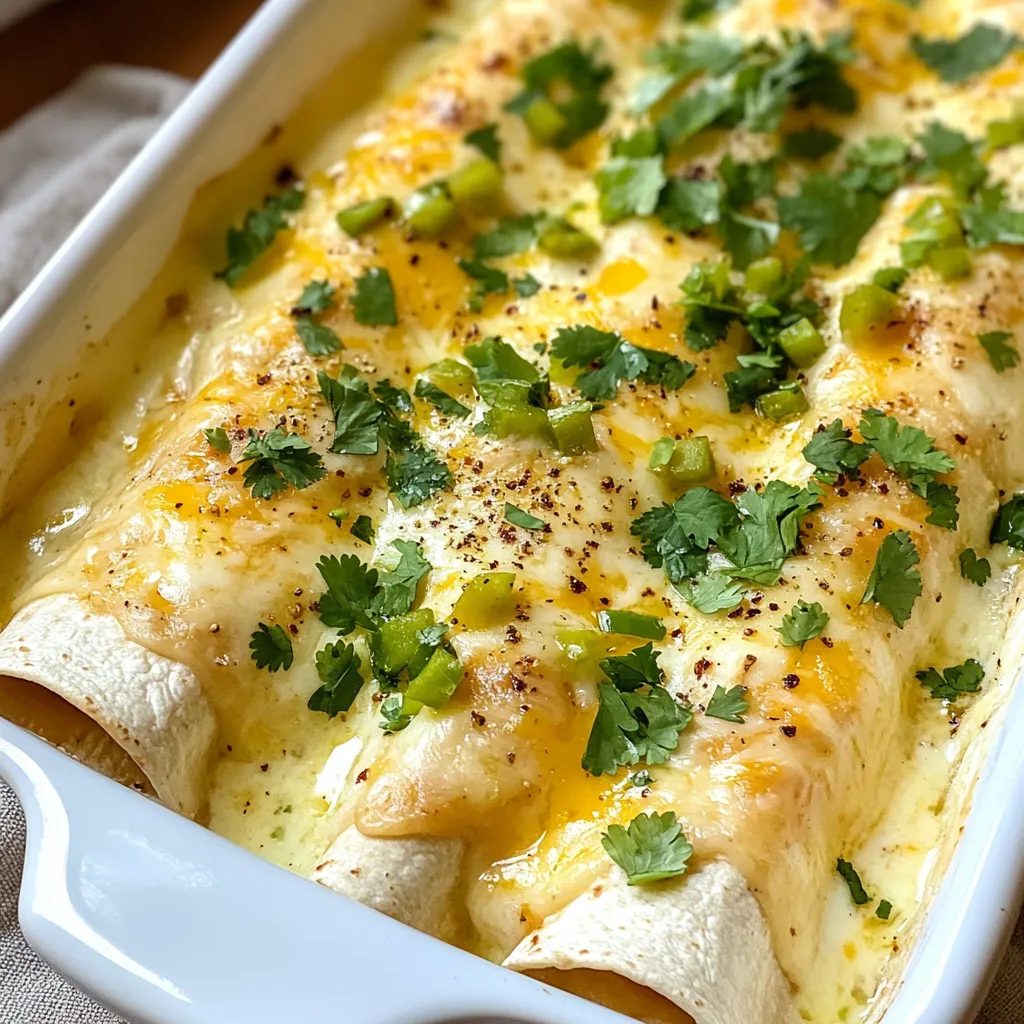 White Sauce Chicken Enchiladas Delightful and Easy