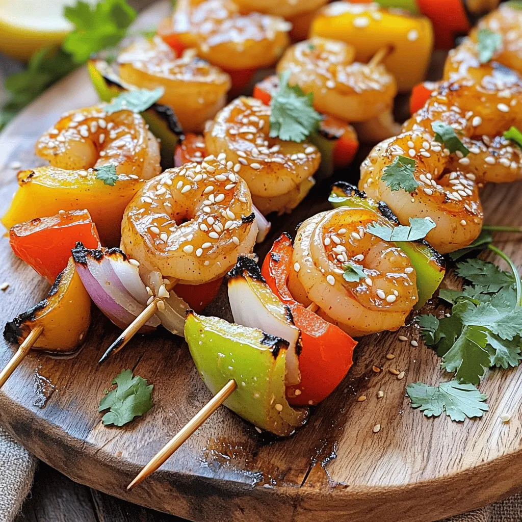 Honey Garlic Shrimp Skewers Tasty Grilling Delight